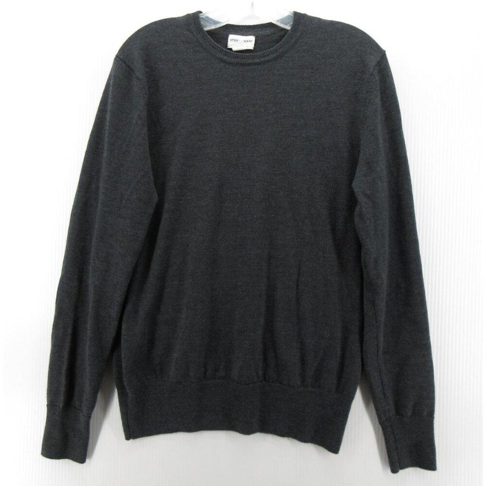 Spier & Mackay Sweater Medium Merino Wool Pullover Preppy Crewneck